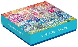 Phat Dog Vintage Stamps 500 Piece Foil Jigsaw Puzzle