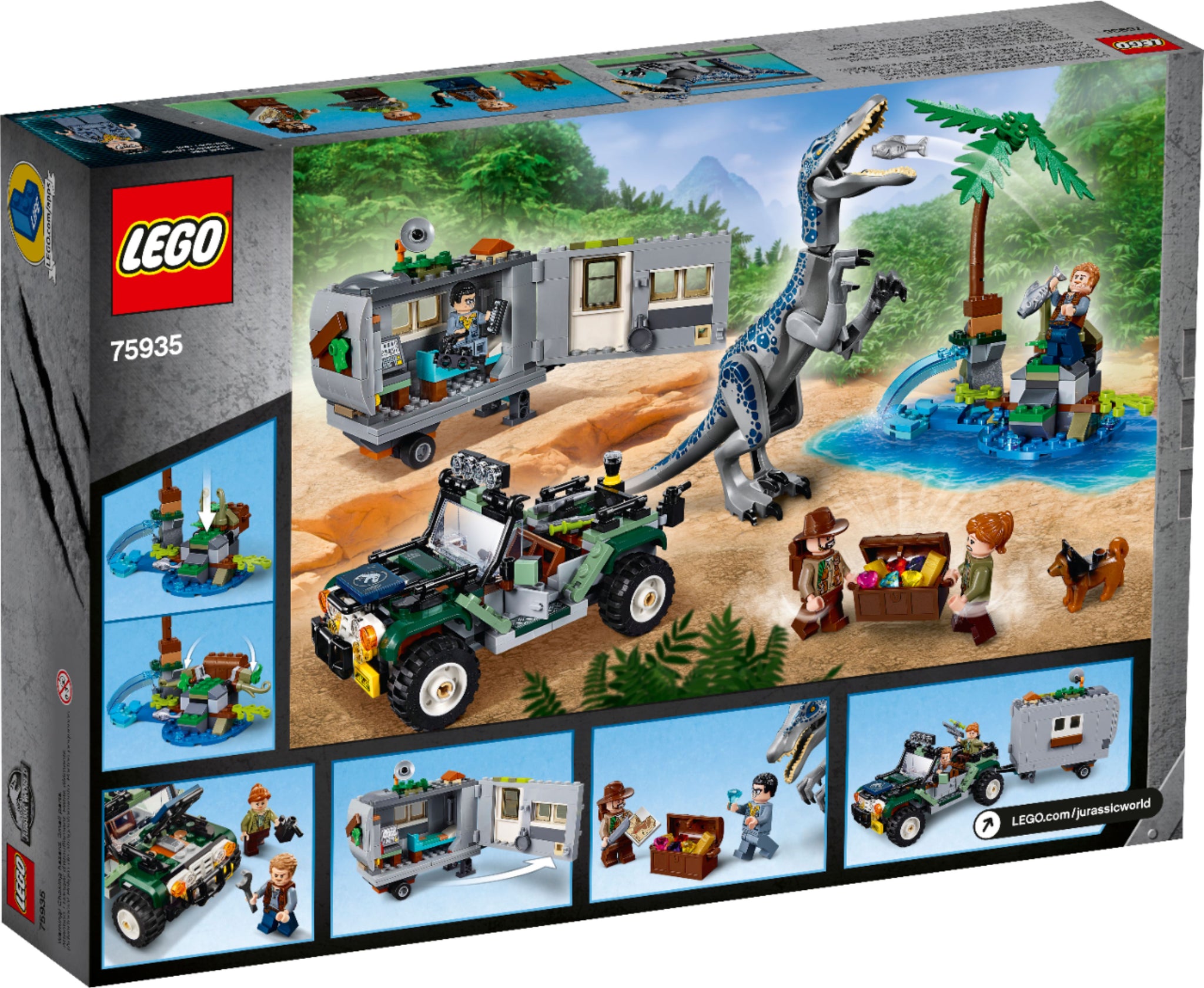 køretøj Udlænding At adskille LEGO® Jurassic World 75935 Baryonyx Face Off: The Treasure Hunt (434 p –  AESOP'S FABLE