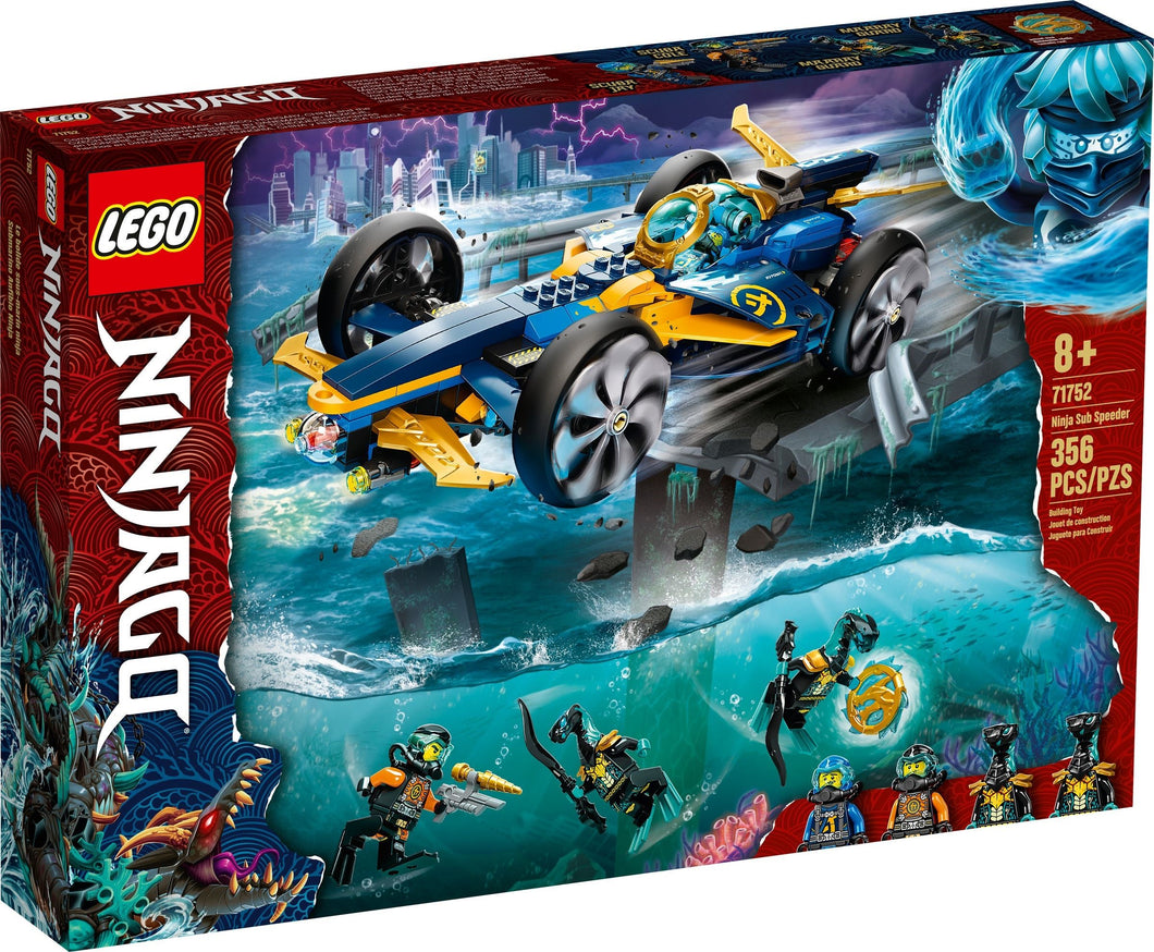 LEGO® Ninjago 71752 Ninja Sub Speeder (356 pieces)