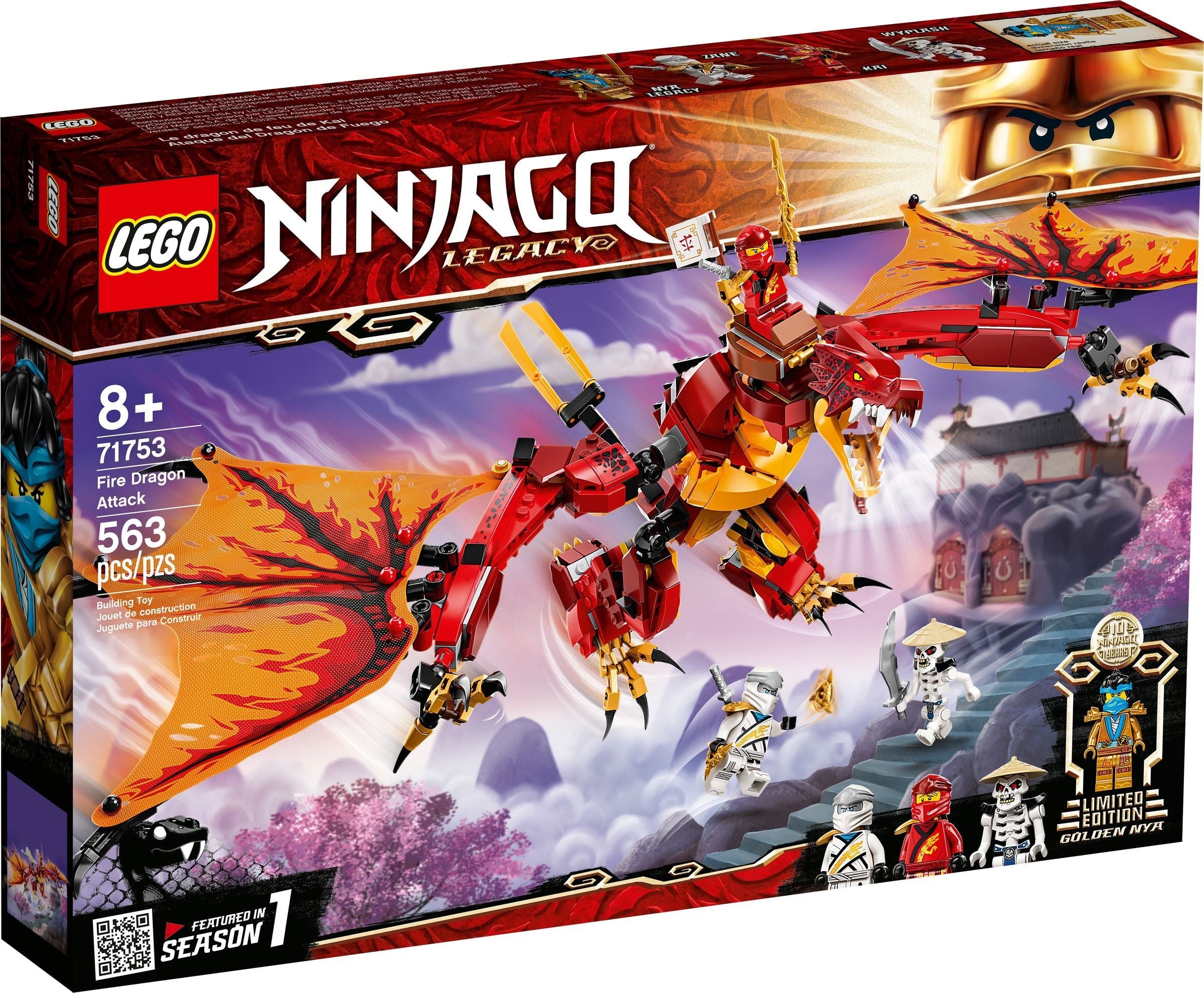 台 LEGO® Ninjago 71753 Fire Dragon Attack (563 pieces) – AESOP'S FABLE