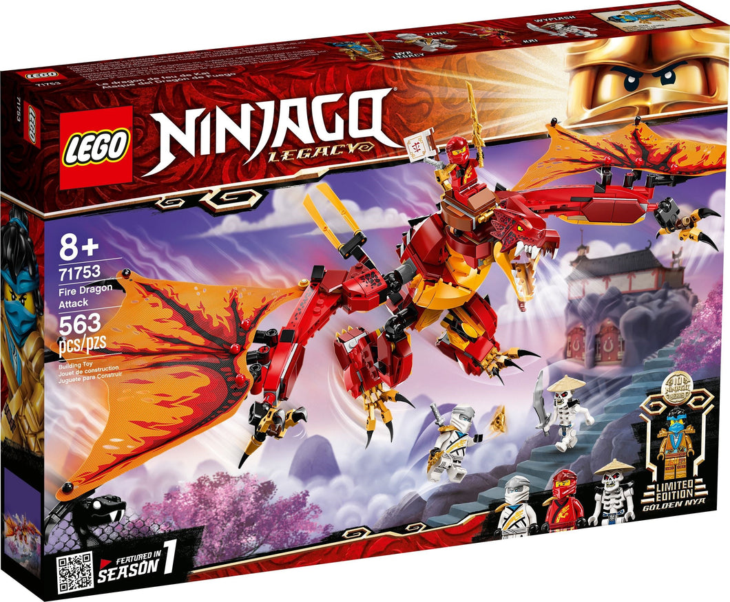 LEGO® Ninjago 71753 Fire Dragon Attack (563 pieces)