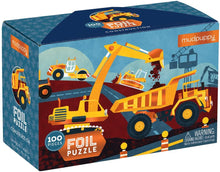Load image into Gallery viewer, Construction Foil Puzzle (100 pieces)