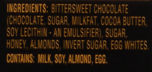 Dark Chocolate with Honey and Almond Nougat