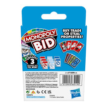 Load image into Gallery viewer, Monopoly Bid Card Game