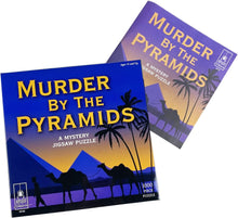 Load image into Gallery viewer, Murder by the Pyramids Mystery Jigsaw Puzzle (1000 pieces)