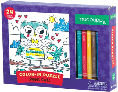 Sweet Owls Color-in Puzzle