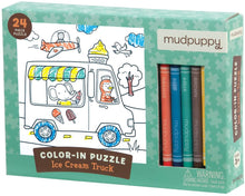Load image into Gallery viewer, Ice Cream Truck Color-in Puzzle