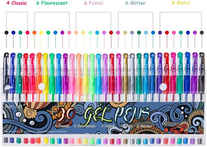 Aen Art® Drawing and Coloring Gel Pens (30 count)