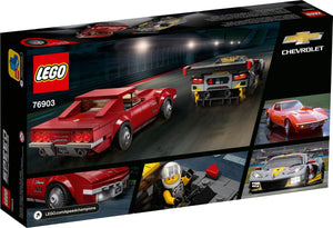 LEGO® Speed Champions 76903 Chevrolet Corvette C8.R Race Car and 1968 Chevrolet Corvette (512 Pieces)
