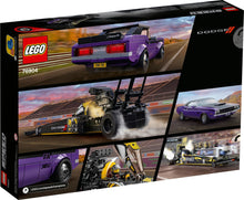 Load image into Gallery viewer, LEGO® Speed Champions 76904 Mopar Dodge//SRT Top Fuel Dragster and 1970 Dodge Challenger T/A (627 Pieces)