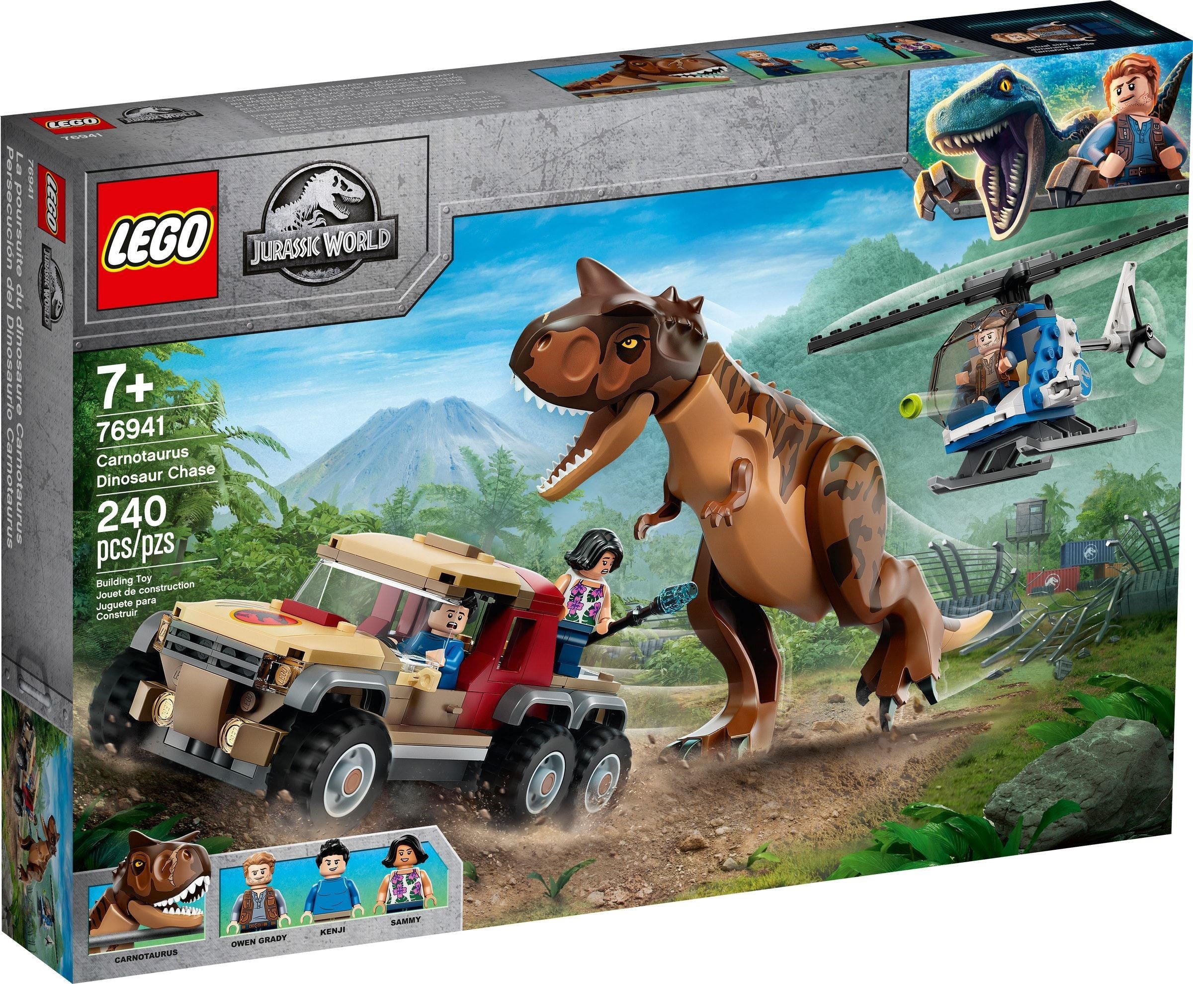 LEGO® Jurassic World 76941 Carnotaurus Dinosaur Chase (240 pieces