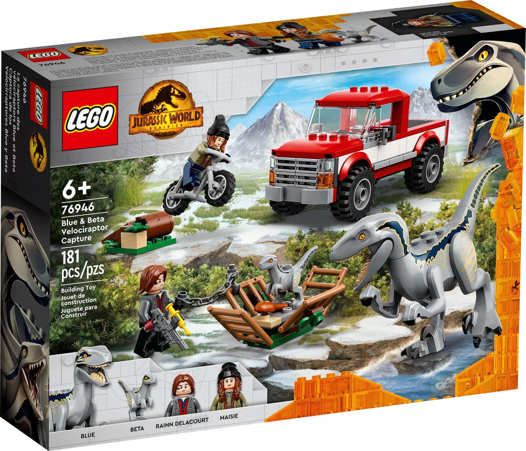 LEGO® Jurassic World 76946 Blue & Beta Velociraptor Capture (173 pieces)