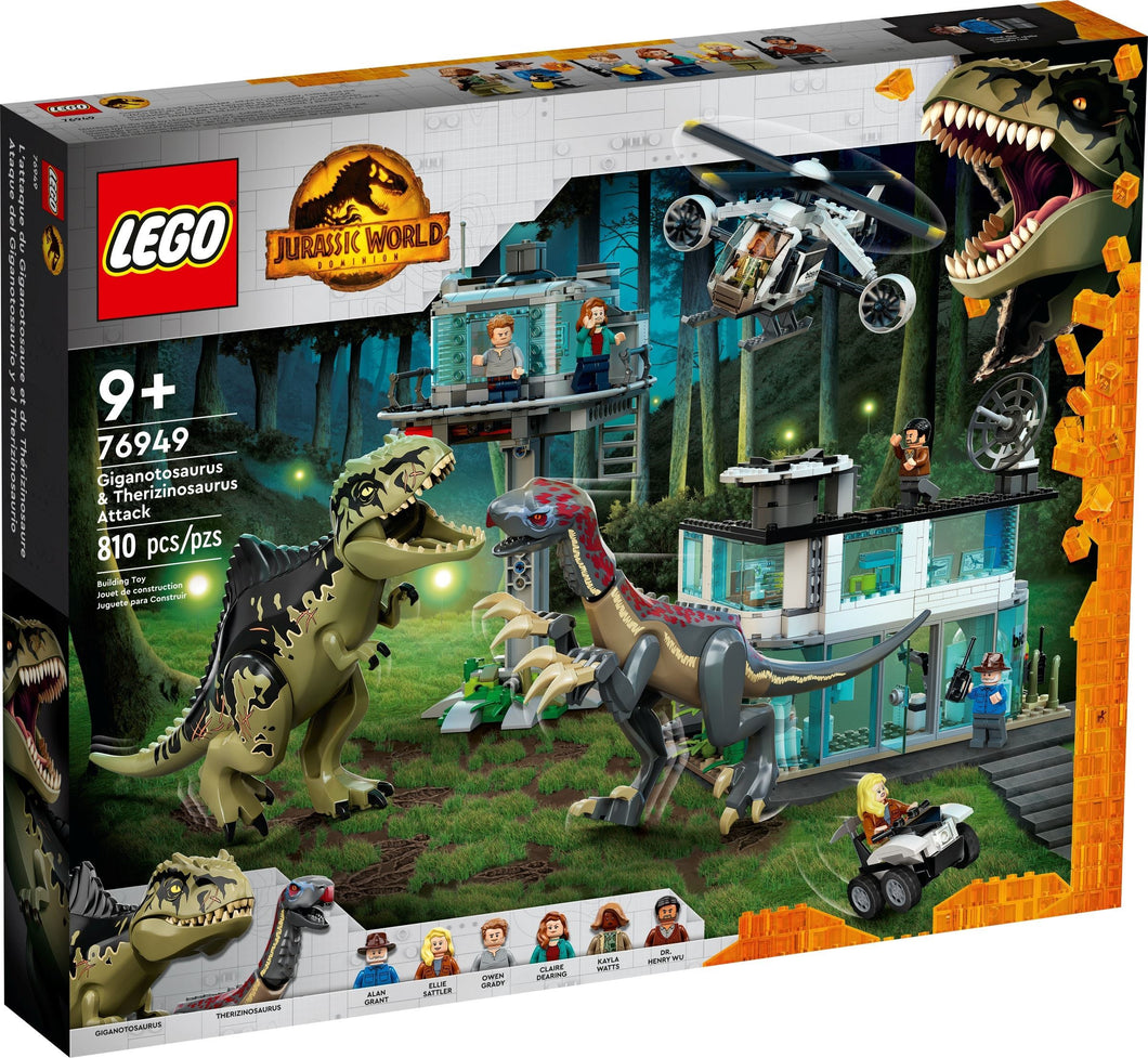 LEGO® Jurassic World 76949 Giganotosaurus & Therizinosaurus Attack (810 pieces)