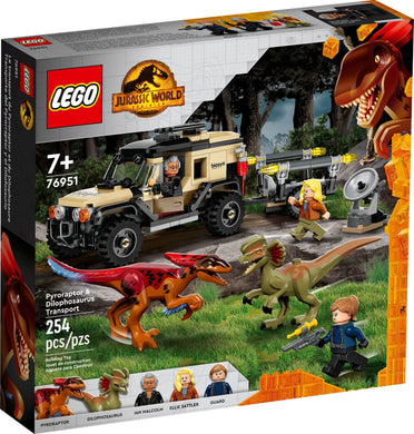 LEGO® Jurassic World 76951 Pyroraptor & Dilophosaurus Transport (254 pieces)