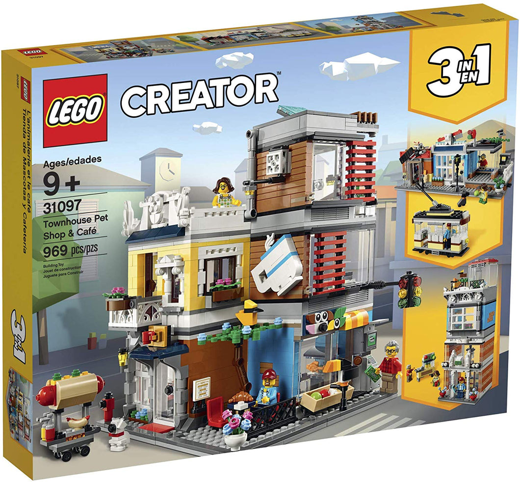 LEGO® Creator 31097 Townhouse Pet Shop & Café (969 pieces)