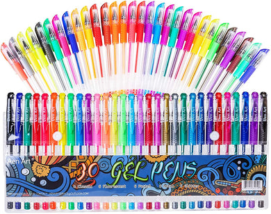 Aen Art® Drawing and Coloring Gel Pens (30 count)