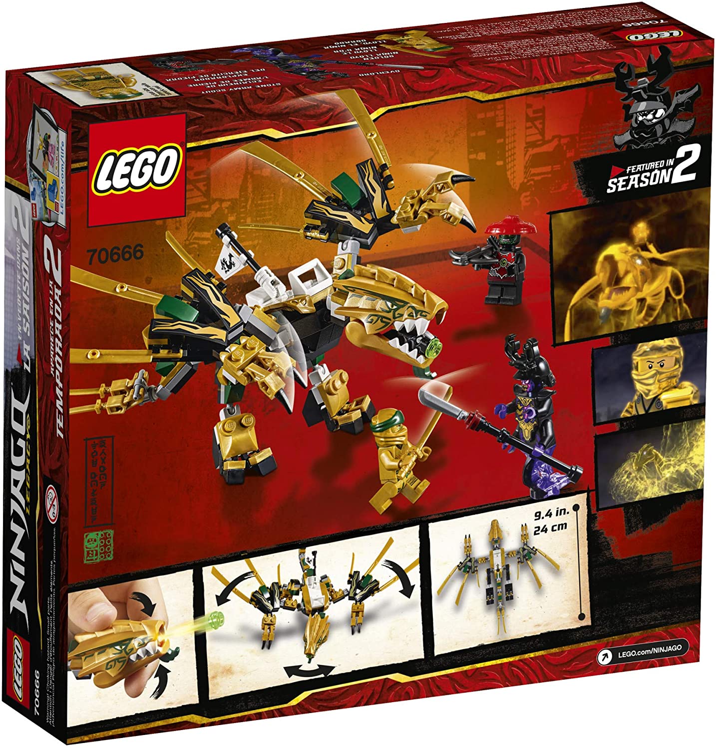 krybdyr smukke indgang LEGO® Ninjago 70666 The Golden Dragon (171 pieces) – AESOP'S FABLE