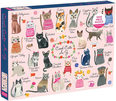 Cool Cats A-Z Puzzle (1000 Piece Jigsaw Puzzle)