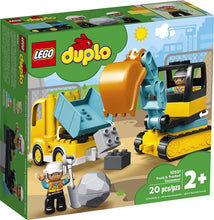 Load image into Gallery viewer, LEGO® DUPLO® 10931 Trucked &amp; Tracked Excavator (20 pieces)