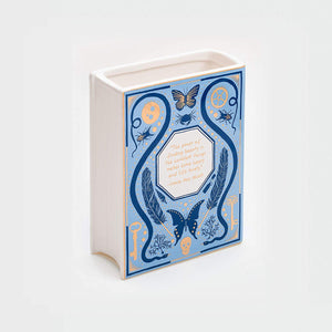 Bibliophile Ceramic Vase: Collected Curiosities illustrated by Jane Mount