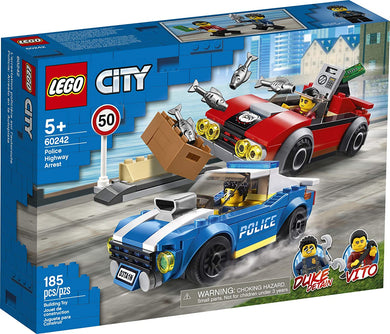 LEGO® CITY 60242 Police Highway Arrest (185 pieces)