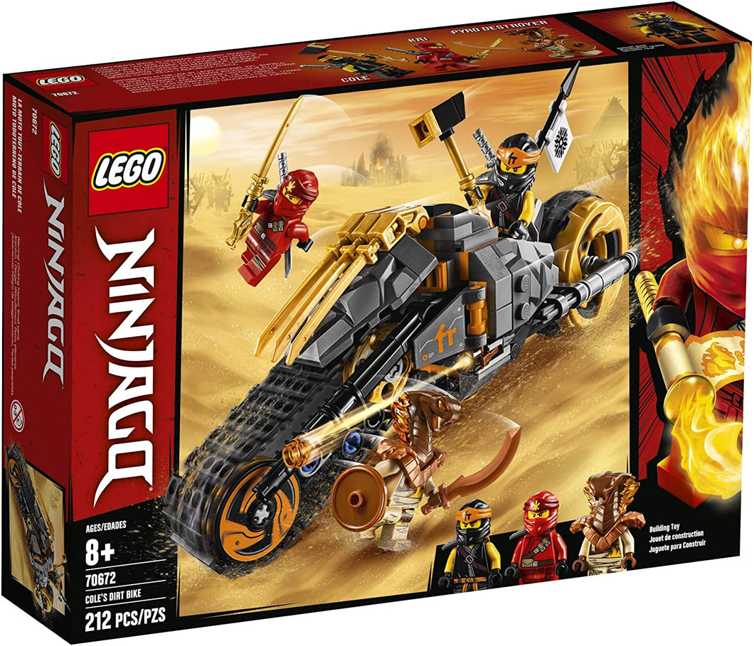 LEGO® Ninjago 70672 Cole's Dirt Bike (212 pieces)