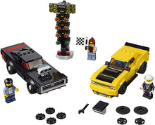Load image into Gallery viewer, LEGO® Speed Champions 75893 2018 Dodge Challenger SRT Demon and 1970 Dodge Charger R/T (478 Pieces)