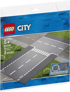 LEGO® CITY 60236 Straight and T Junction Road Plates (2 pieces)