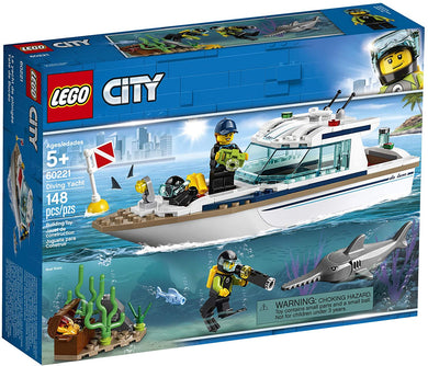 LEGO® CITY 60221 Diving Yacht (148 pieces)