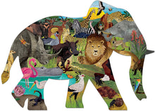 Load image into Gallery viewer, African Safari Shaped Puzzle (300 pieces)