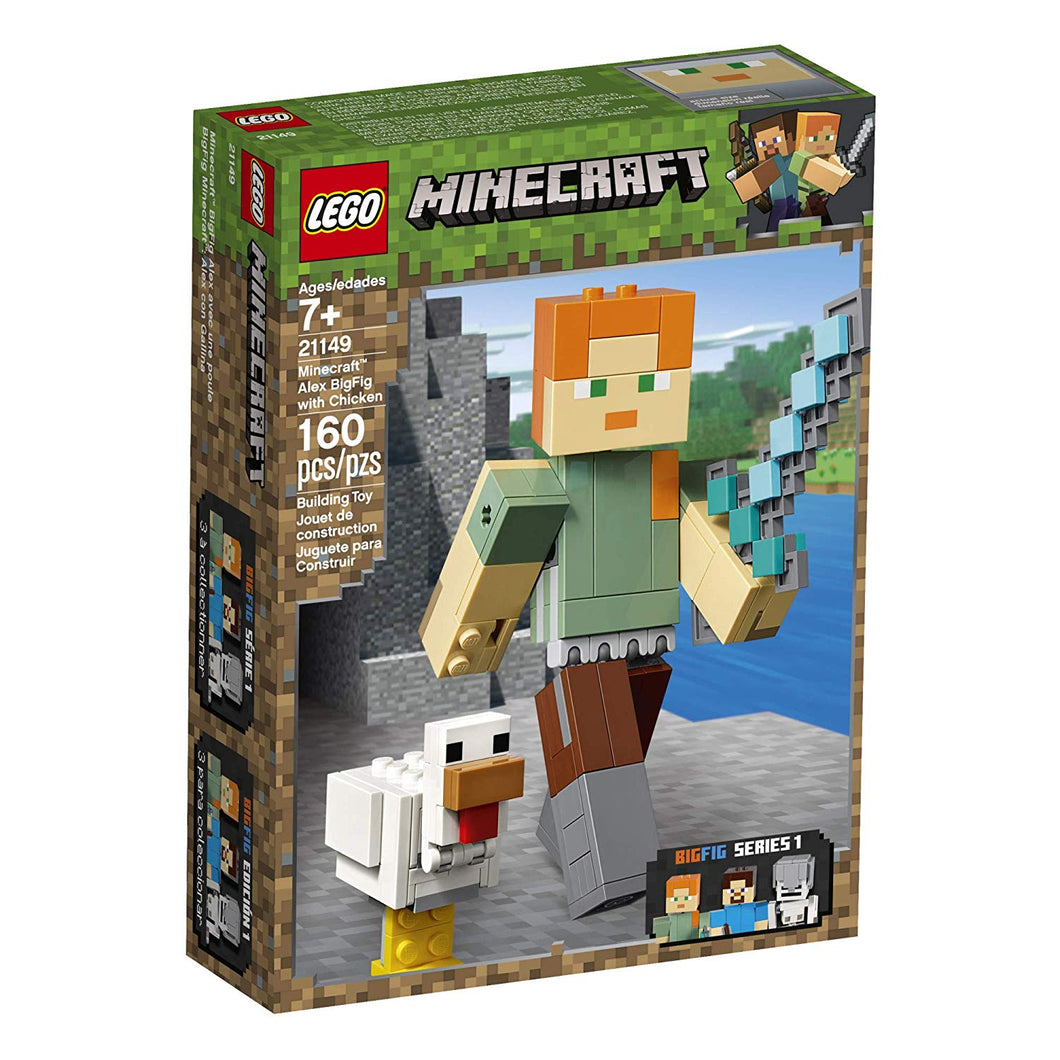 LEGO® Minecraft 21149 Alex BigFig with Chicken (160 pieces)