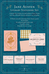 Jane Austen Deluxe Note Card Set (With Keepsake Book Box)