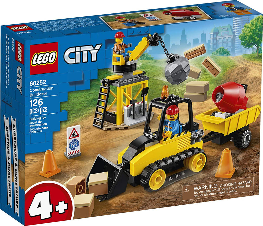 LEGO® CITY 60252 Construction Bulldozer (126 pieces)