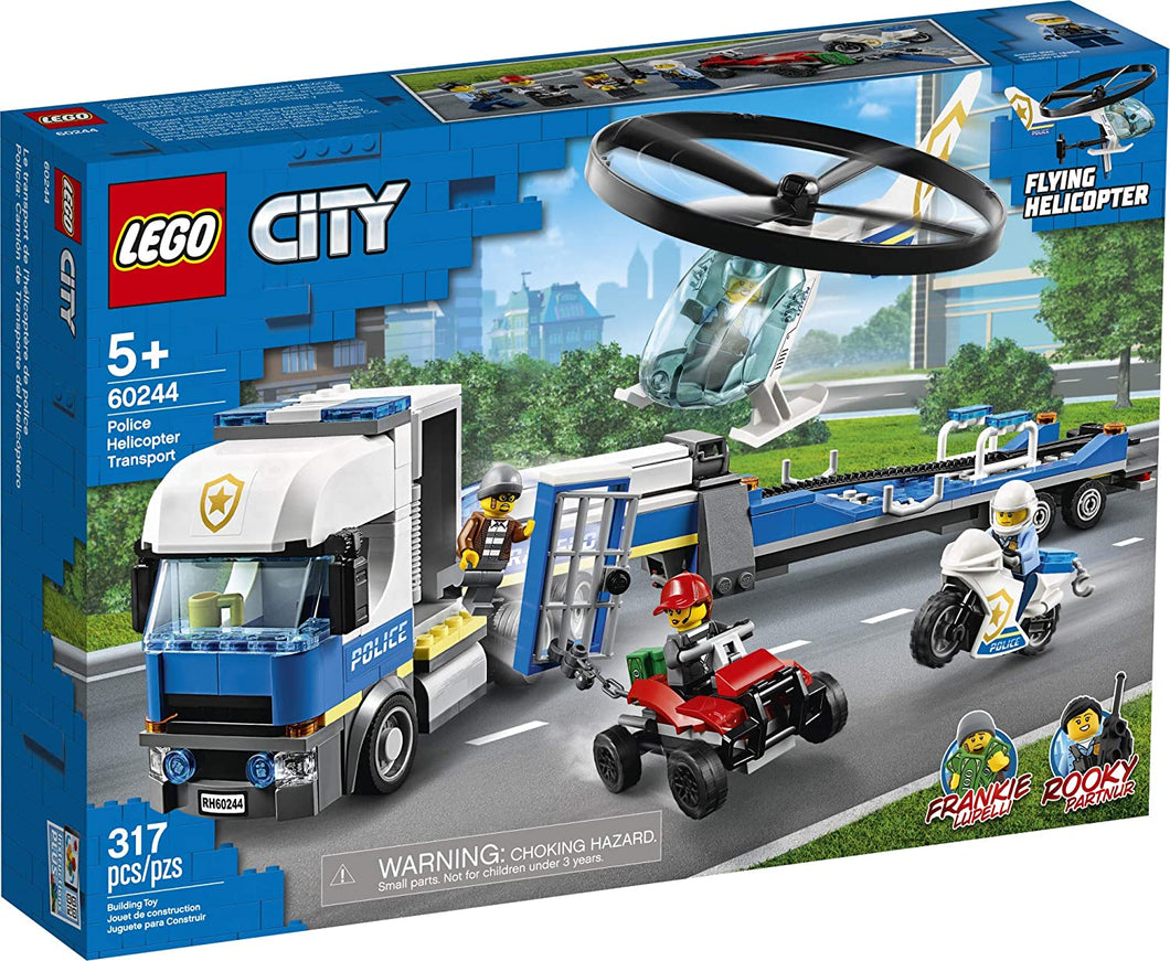 LEGO® CITY 60244 Police Helicopter Transport (317 pieces)