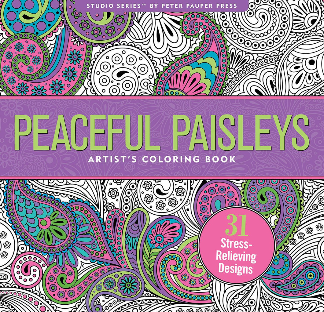 Peaceful Paisleys (Artist's Coloring Book)
