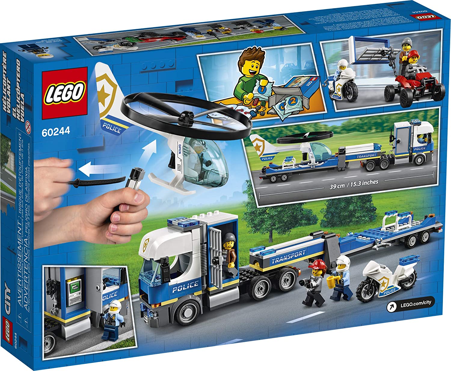 Oversætte Udfyld mavepine LEGO® CITY 60244 Police Helicopter Transport (317 pieces) – AESOP'S FABLE