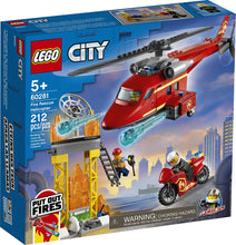 Load image into Gallery viewer, LEGO® CITY 60281 Fire Rescue Helicopter (212 pieces)