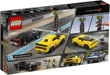Load image into Gallery viewer, LEGO® Speed Champions 75893 2018 Dodge Challenger SRT Demon and 1970 Dodge Charger R/T (478 Pieces)