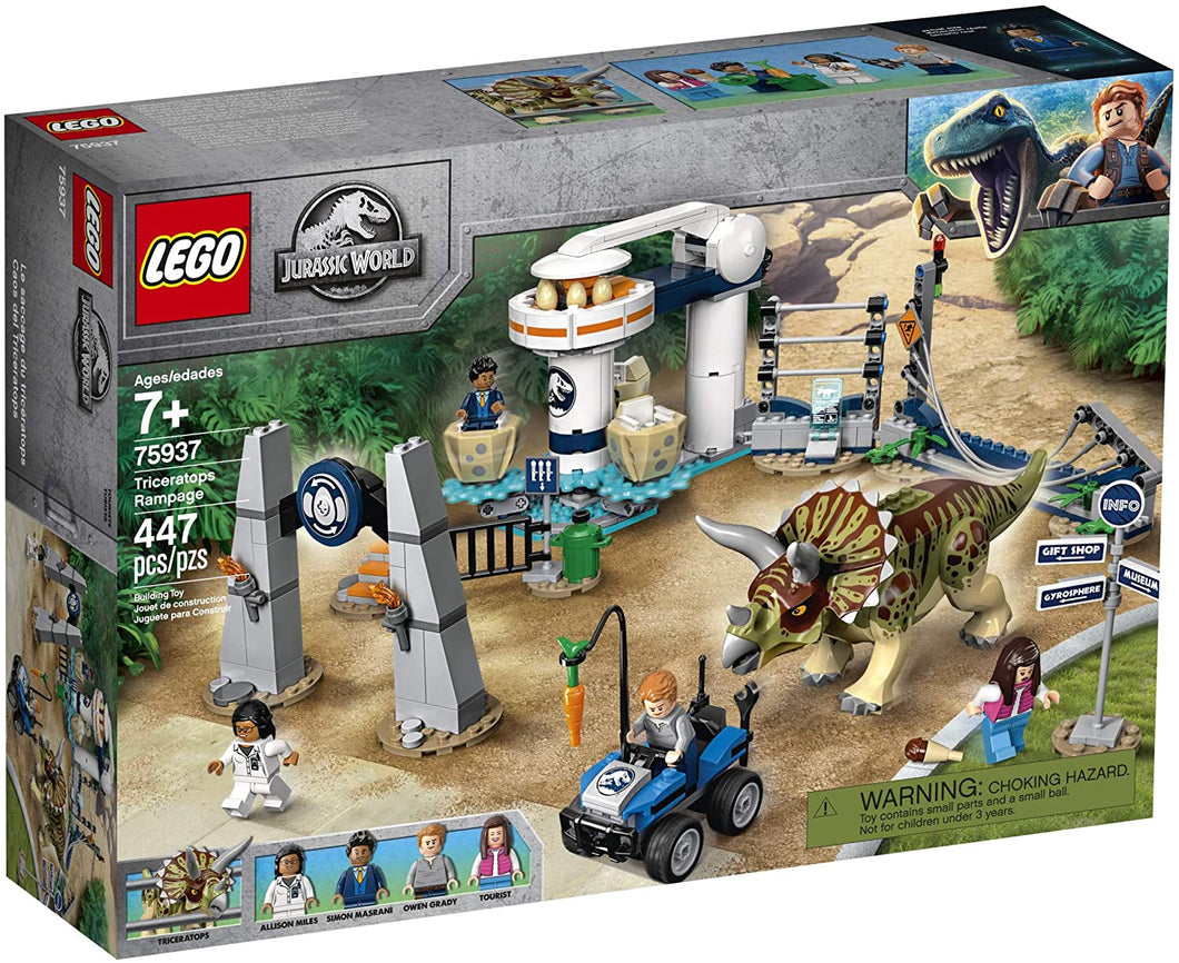 LEGO® Jurassic World 75937 Triceratops Rampage (447 pieces)