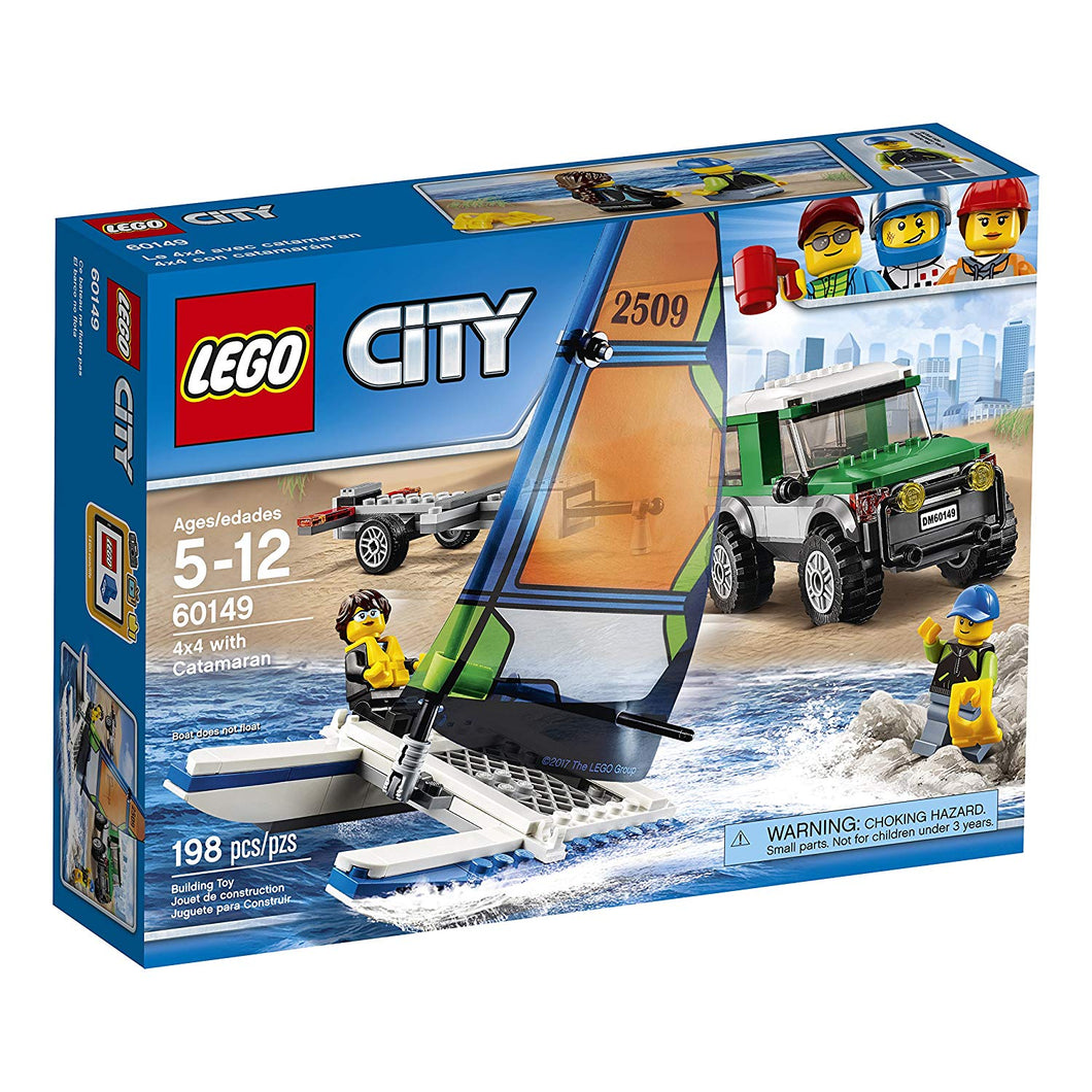 LEGO® CITY 60149 4x4 with Catamaran (198 pieces)