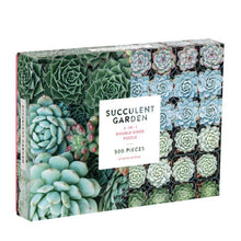 Load image into Gallery viewer, Succulent Garden 2-Sided Puzzle (500 pieces)