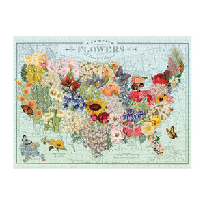 USA State Flowers Puzzle (1000 pieces)