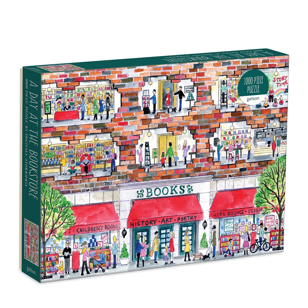A Day at the Bookstore Puzzle (1,000 pieces)