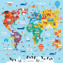 Load image into Gallery viewer, Map of the World Jumbo Puzzle