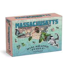Load image into Gallery viewer, Massachusetts Mini Shaped Puzzle (100 pieces)