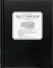 Load image into Gallery viewer, Large Black Premium Sketchbook