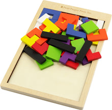Load image into Gallery viewer, Wooden Tangram Kids' Puzzle (40 pieces)