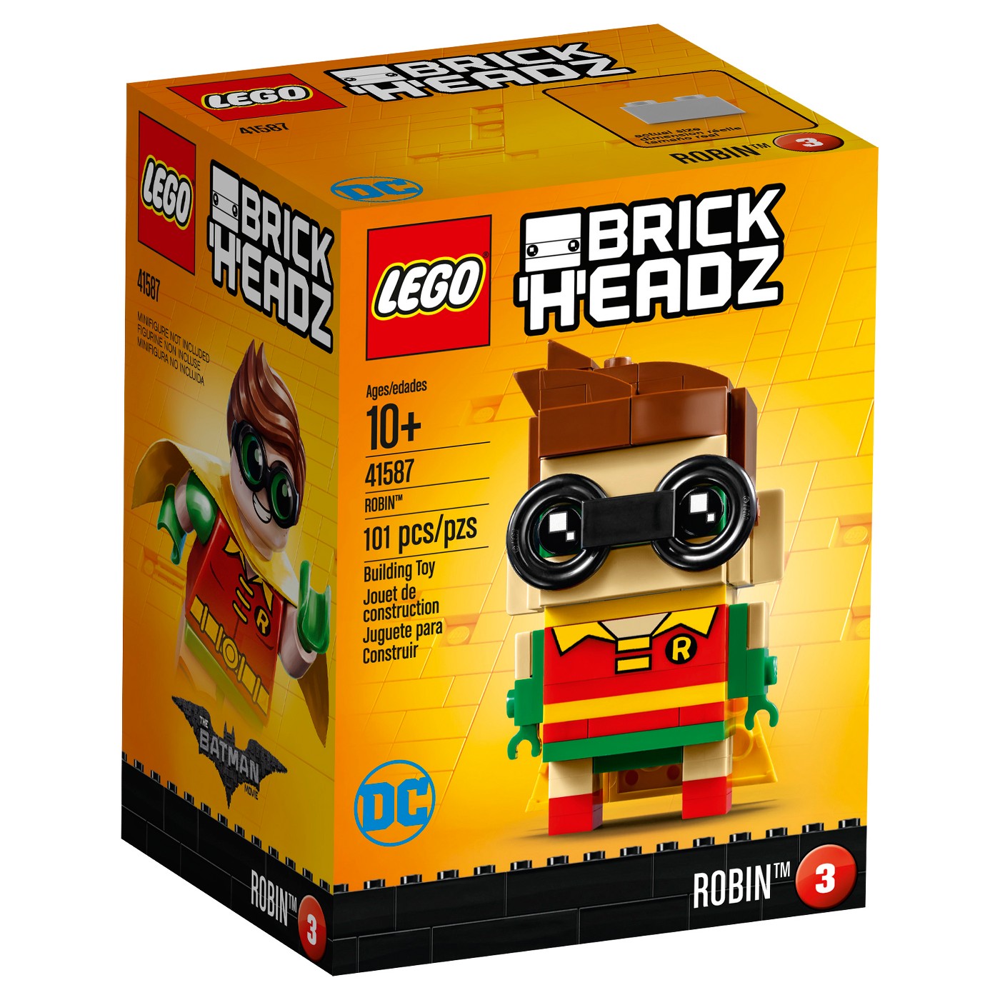 LEGO BrickHeadz 41587 DC Robin 101 pieces AESOP S FABLE