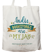 Load image into Gallery viewer, 2022 Independent Bookstore Day Tote Bag