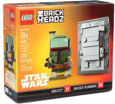LEGO® BrickHeadz™ 41498 Star Wars™ Boba Fett and Han Solo in Carbonite (329 pieces)